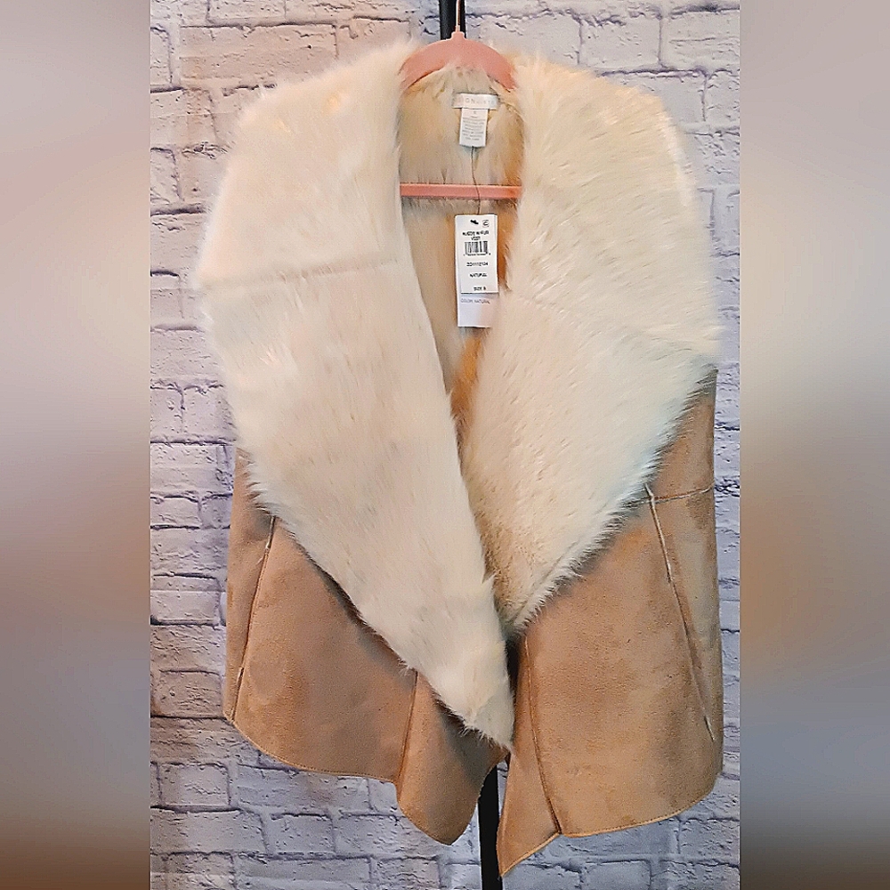 Faux fur vest